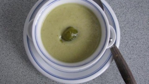 Schnelle Rosenkohl-Cremesuppe