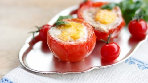 Ei in Tomate - eine kleine Vorspeise