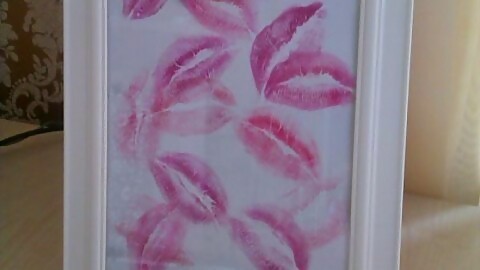 Lippenstiftbild für euren Valentinsschatz