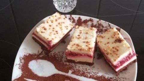 Karamell-Mascarpone-Himbeerkuchen