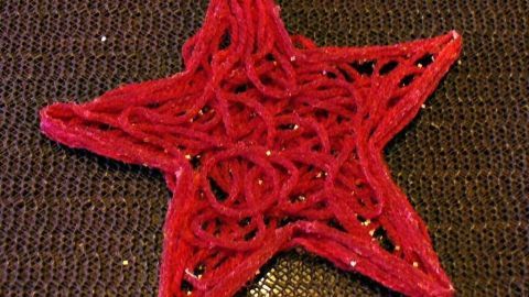 Adventsschmuck Sterne aus Wolle