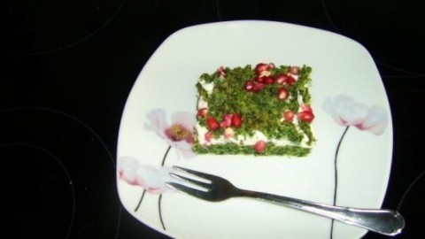 Mooskuchen - Kuchen mit Blattspinat