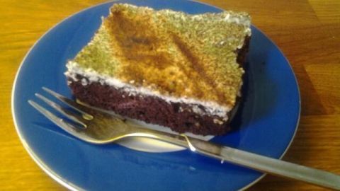 Omas Mooskuchen: Saftiger Blechkuchen mit feinen Kokosraspeln und Zimtzucker, schnell gemacht und ideal für viele Gäste.