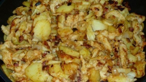 Knusprige Spatzen-Kartoffel-Pfanne
