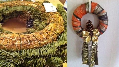 Upcycling Idee - alte Adventskränze verwerten