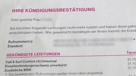 Kündigungen bei Telefonanbietern etc.