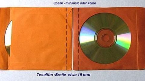 Discs in Papierhüllen platzsparend ordnen