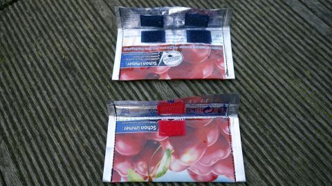 Aus Capri-Sonnen lassen sich tolle kleine Portemonnaies nähen.