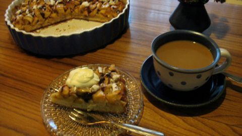 Eine saftige Apfeltarte mit Quark-Öl-Teig