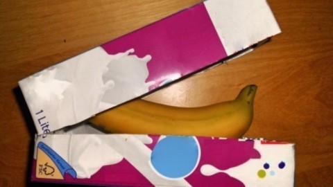 Bananen-Transportbox aus Tetra Pak herstellen