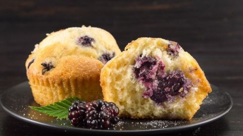 Sommerliche Brombeer-Muffins auch in den Herbst- und Wintermonaten