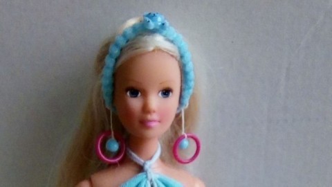 Ohrringe für die Barbie Puppe herstellen