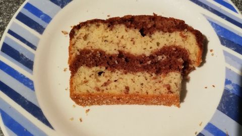 Zebrakuchen kalorienreduziert