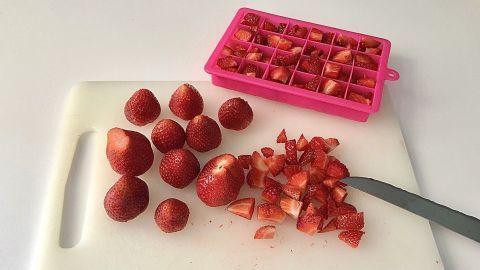 Erdbeeren in kleinen Portionen einfrieren