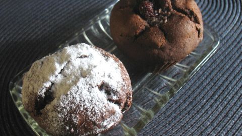 Schnelle Schoko-Kirsch-Muffins