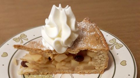 Gedeckter Apfelkuchen mit Dinkelvollkornmehl