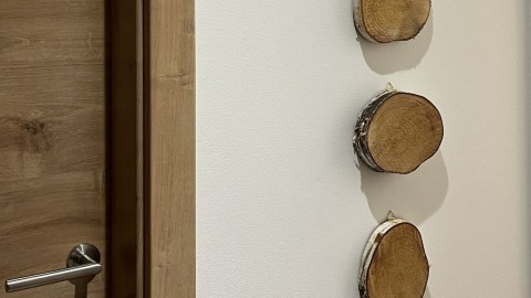 Natürliche Holzdeko mit Birkenscheiben