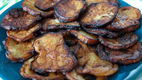 Frittierte Auberginenscheiben - Schneller Snack für Genießer