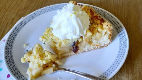 Apfelkuchen mit Quark-Öl-Teig und Streuseln