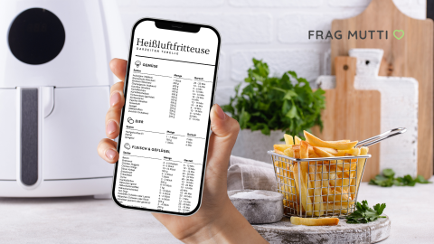 Mit unserer Garzeiten-Tabelle für die Heißluftfritteuse hast du den Überblick über die Zubereitung von Gemüse, Fleisch, Pommes und Co. 