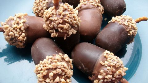 Der perfekte Herbst Snack: Schoko Eicheln mit Toffifee – optisch ein Hingucker und geschmacklich ein echtes Highlight!