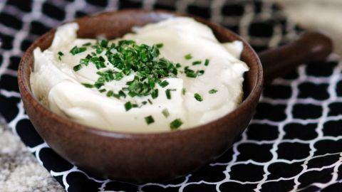 Labneh, ein orientalischer Frischkäse