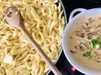 Spätzlesteig besonders locker mit Sprudel