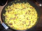 Asiatische Curry-Hack-Pfanne mit <strong>Staudensellerie</strong>