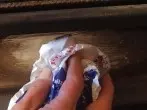 Kamin / Ofenscheibe reinigen mit Zeitung bzw. Papier