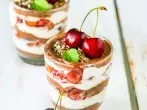 Vanillequark mit Kirschen