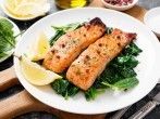 Lachs auf Spinatbett