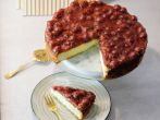 K&auml;sekuchen ohne Boden mit <strong>Kirschen</strong>