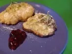Gebackene Holunderblüten