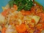 Spitzkohl mit <strong>roten</strong> Linsen