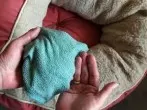 Tierhaare mit den Händen entfernen