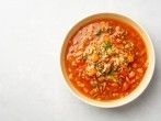 <strong>Reitersuppe</strong> mit Hackfleisch und Ananas