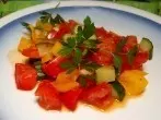 Gurken-Tomaten-Paprika Gemüse
