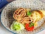 <strong>Eierpfannkuchen</strong> mit <strong>Thunfisch</strong>