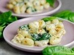 Gnocchi mit Spinat und <strong>Mozzarella</strong>