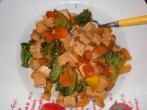 Vegetarische Asiatische Nudelpfanne