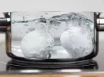 Eier kochen - ohne Raum und Zeit