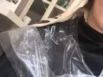 Silberglanzspülung gegen Gelbstich am Haar