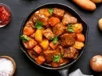 Möhreneintopf mit Rindfleisch im Schnellkochtopf – für viele Hungrige