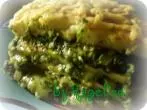 Pfannkuchenlasagne mit Spinat und Käse