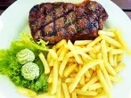 Schnell-Rezept für Steak mit Pommes