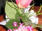 Geldgeschenk mit CD und Rose