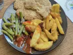 Haferflockenschnitzel