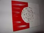 Acrylbild mit 3-D-Effekt: Vogelsand statt teurer Strukturpaste