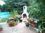 Alte Leiter vom Gartenpool verwenden für Terrassengestaltung