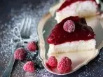Frischkäsetorte mit Himbeeren